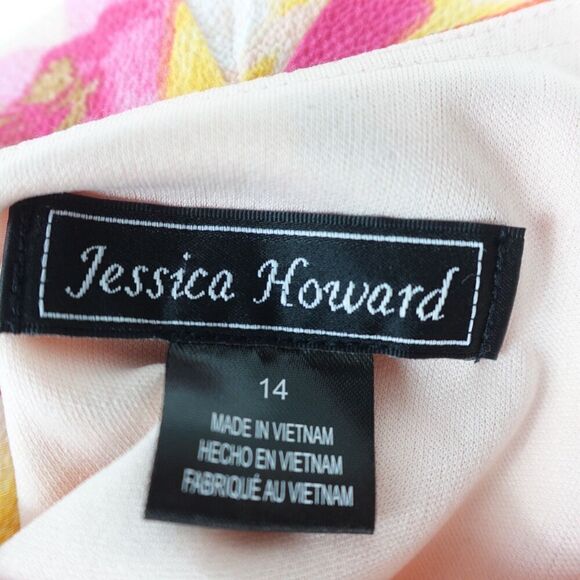 Jessica Howard Womens Floral Fit & Flare Dress Size 14 - Picture 11 of 12